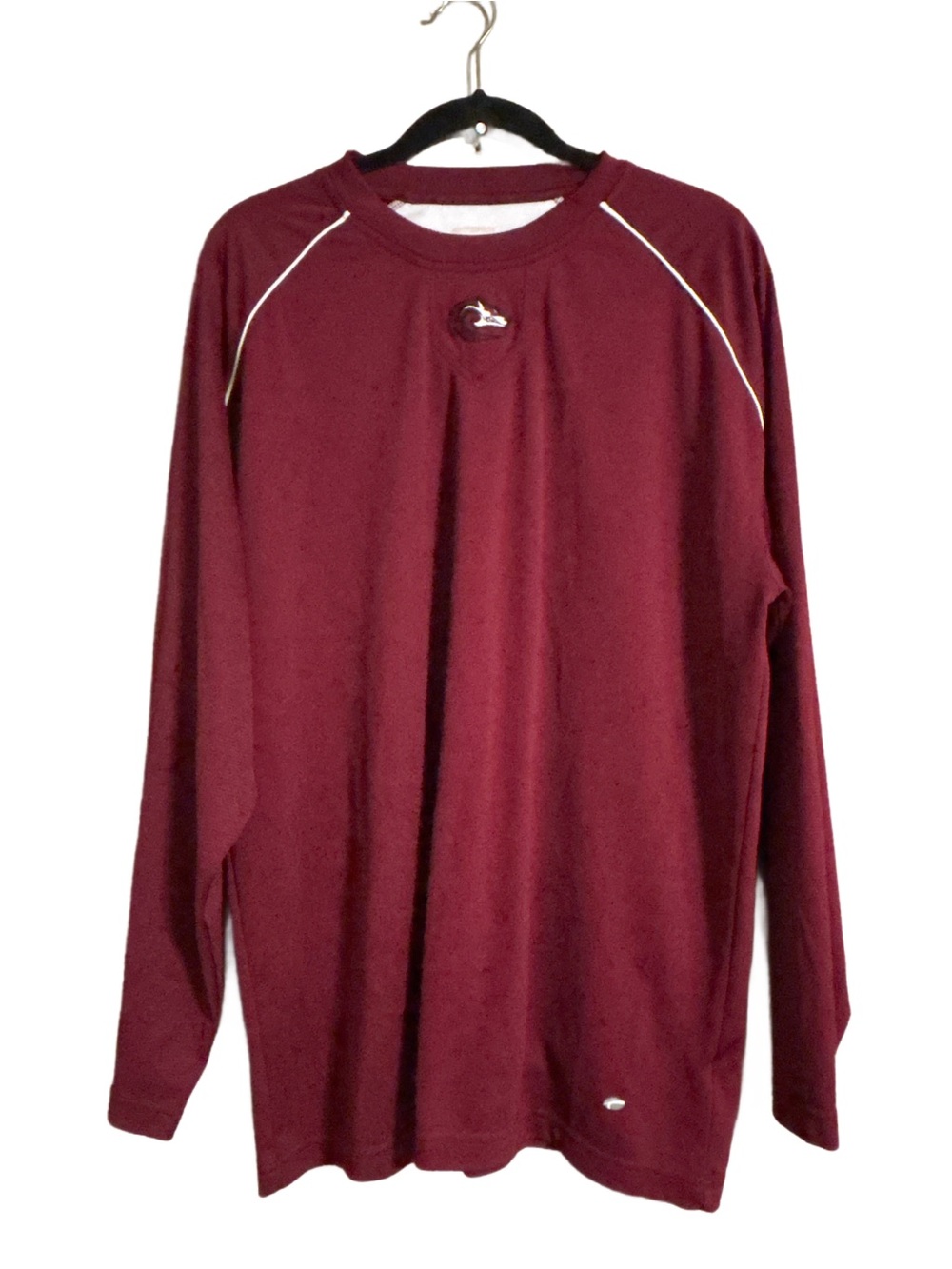 Vintage Monterey Peninsula College CA- Maroon Lobos Logo Athletic Long Sleeve XL